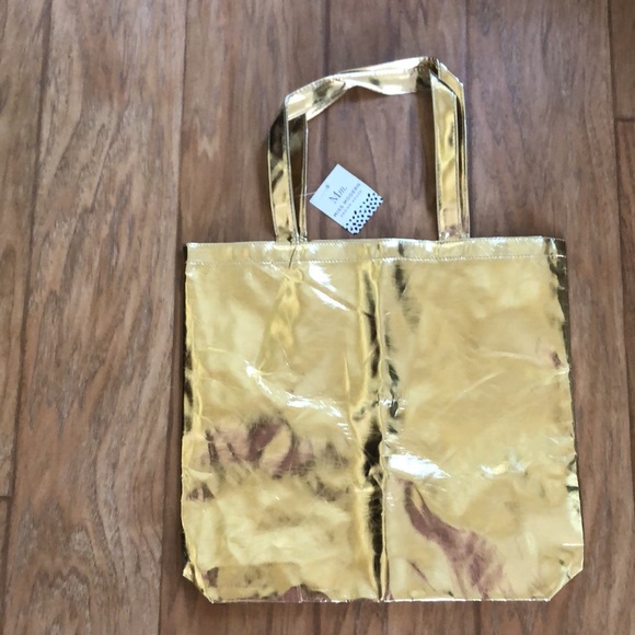 “HELLO HEART” Gold Versatile lined Tote Bag. New with tag. ❤️‍🔥😎 - Picture 2 of 7